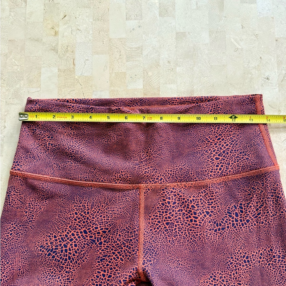Lululemon Wunder Train High Rise Crop Leggings Glaze Vintage Orange Size 10 - Picture 10 of 10